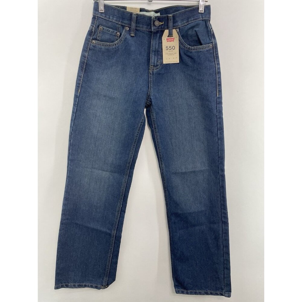 Levi’s 550 Jeans Relaxed Tapered Leg Denim Kids Youth 14R 27x27